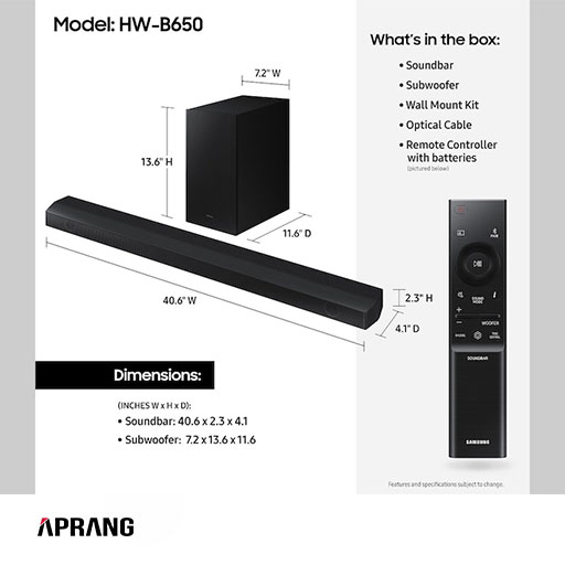 فروش محصولات سامسونگ مدل HW-B650 فروش محصولات سامسونگ مدل HW-B650