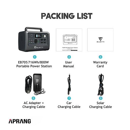 فروش محصولات بلوتی مدل EB70S Portable Power Station | 800W 716Wh فروش محصولات بلوتی مدل EB70S Portable Power Station | 800W 716Wh